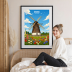 Brande - Denmark - Travel Poster Vintage Style Wall Art Print