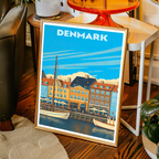 Denmark - Travel Poster Vintage Style Wall Art Print