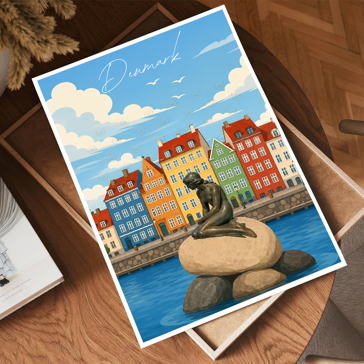 Denmark - Travel Poster Vintage Style Wall Art Print