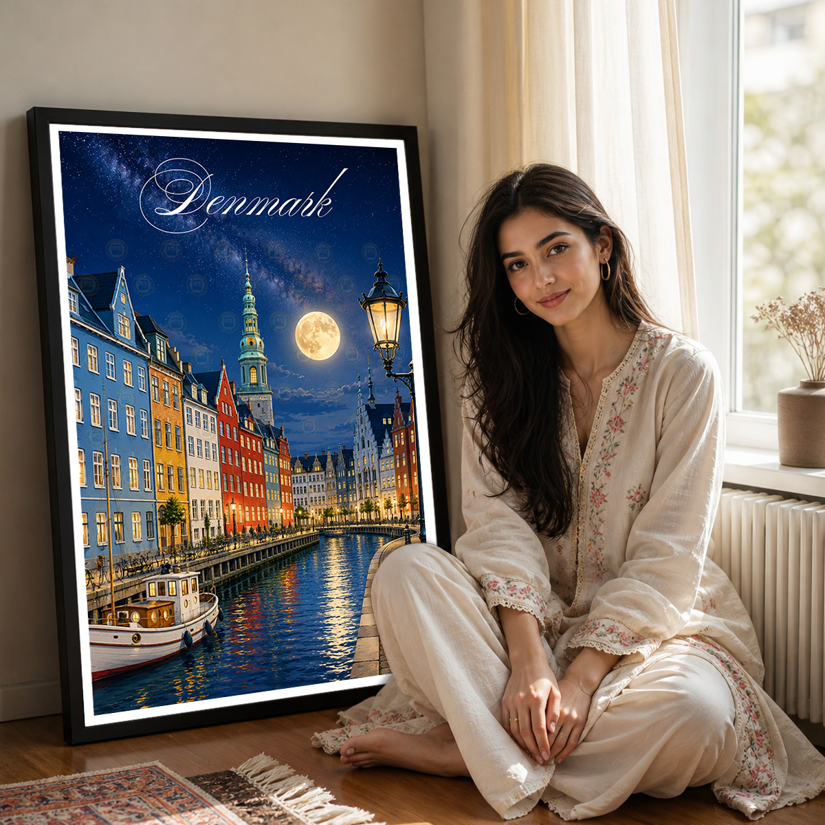 Denmark - Travel Poster Vintage Style Wall Art Print