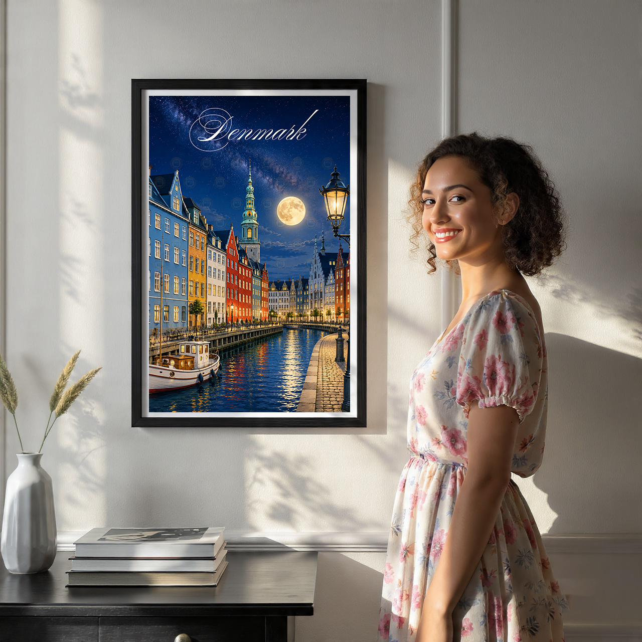 Denmark - Travel Poster Vintage Style Wall Art Print