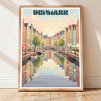 Denmark - Travel Poster Vintage Style Wall Art Print