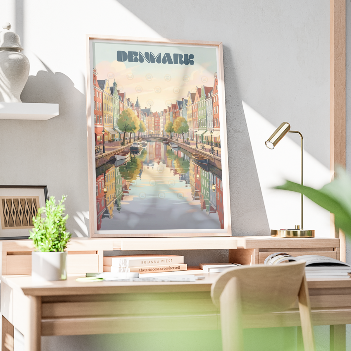 Denmark - Travel Poster Vintage Style Wall Art Print