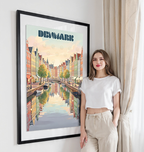 Denmark - Travel Poster Vintage Style Wall Art Print