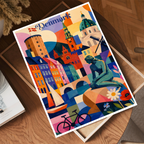 Denmark - Travel Poster Vintage Style Wall Art Print
