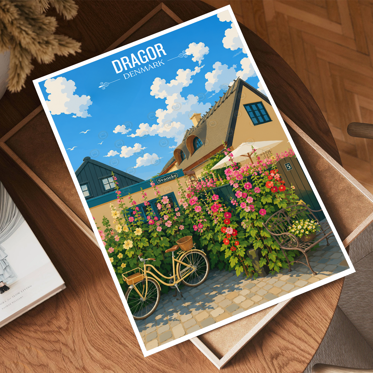 Dragor - Denmark - Travel Poster Vintage Style Wall Art Print