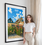 Dragor - Denmark - Travel Poster Vintage Style Wall Art Print