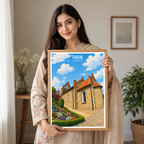 Farum - Denmark - Travel Poster Vintage Style Wall Art Print
