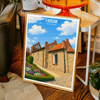 Farum - Denmark - Travel Poster Vintage Style Wall Art Print
