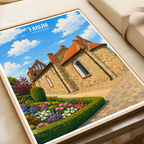 Farum - Denmark - Travel Poster Vintage Style Wall Art Print