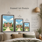 Fredericia - Denmark - Travel Poster Vintage Style Wall Art Print