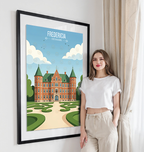 Fredericia - Denmark - Travel Poster Vintage Style Wall Art Print