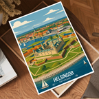 Helsingor - Denmark - Travel Poster Vintage Style Wall Art Print