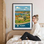 Helsingor - Denmark - Travel Poster Vintage Style Wall Art Print