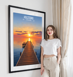 Holstebro - Denmark - Travel Poster Vintage Style Wall Art Print