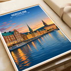 Hosholm - Denmark - Travel Poster Vintage Style Wall Art Print