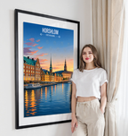 Hosholm - Denmark - Travel Poster Vintage Style Wall Art Print