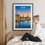 Hosholm - Denmark - Travel Poster Vintage Style Wall Art Print
