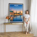 Hosholm - Denmark - Travel Poster Vintage Style Wall Art Print