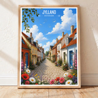 Jylland - Denmark - Travel Poster Vintage Style Wall Art Print