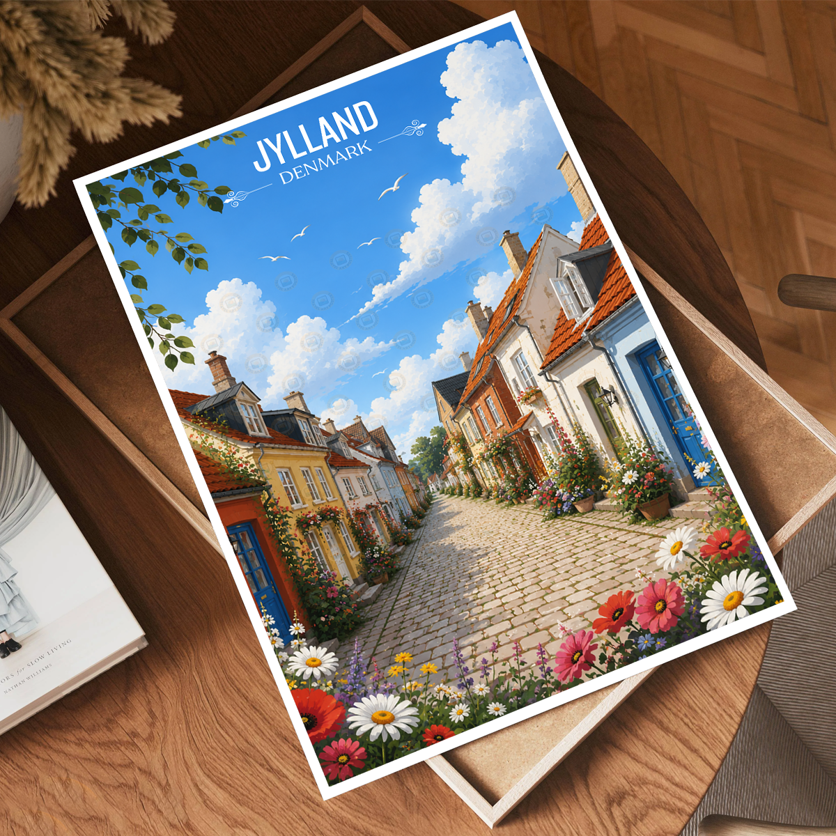 Jylland - Denmark - Travel Poster Vintage Style Wall Art Print