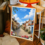 Jylland - Denmark - Travel Poster Vintage Style Wall Art Print