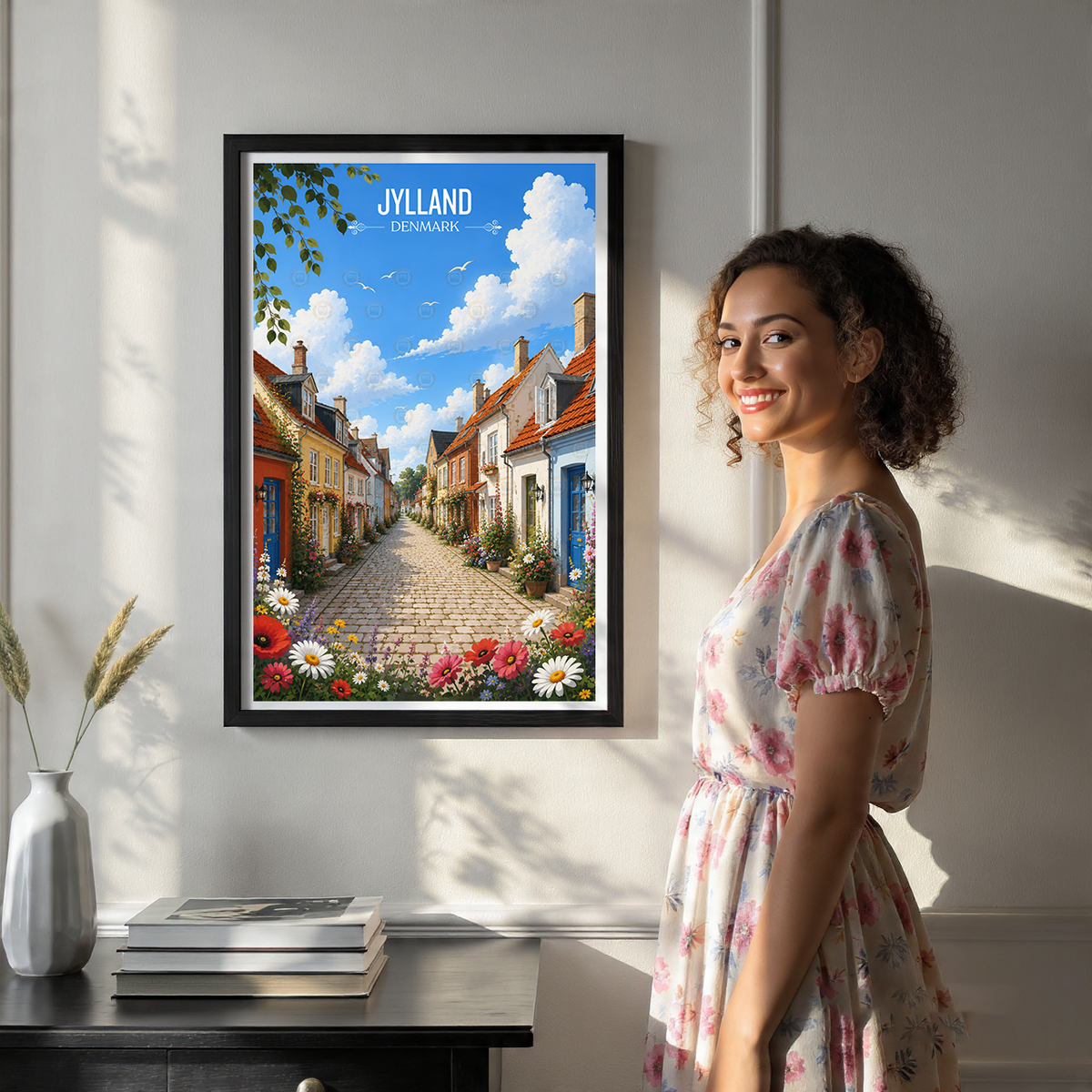 Jylland - Denmark - Travel Poster Vintage Style Wall Art Print