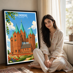Kalundborg - Denmark - Travel Poster Vintage Style Wall Art Print