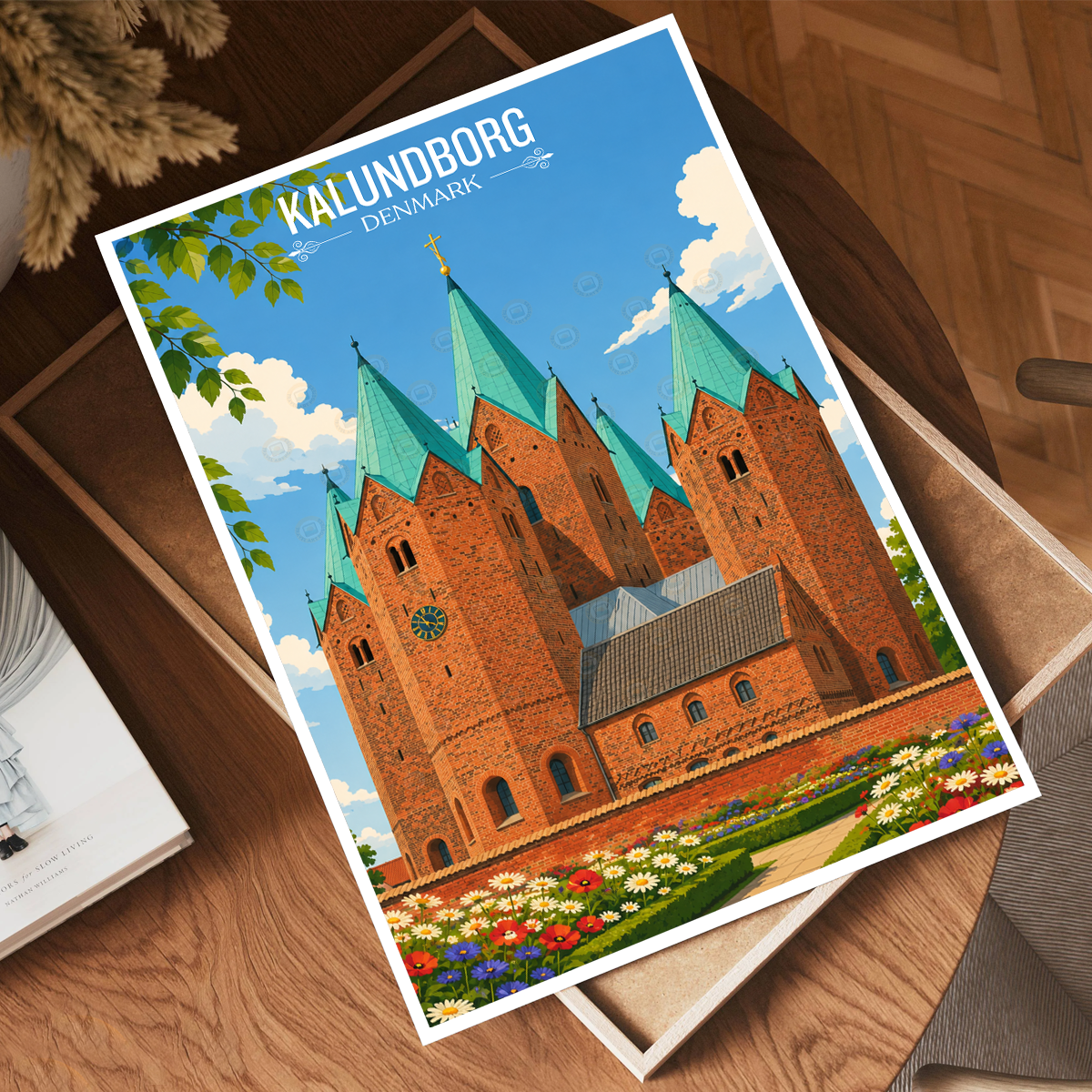 Kalundborg - Denmark - Travel Poster Vintage Style Wall Art Print