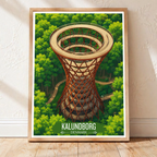 Kalundborg - Denmark - Travel Poster Vintage Style Wall Art Print