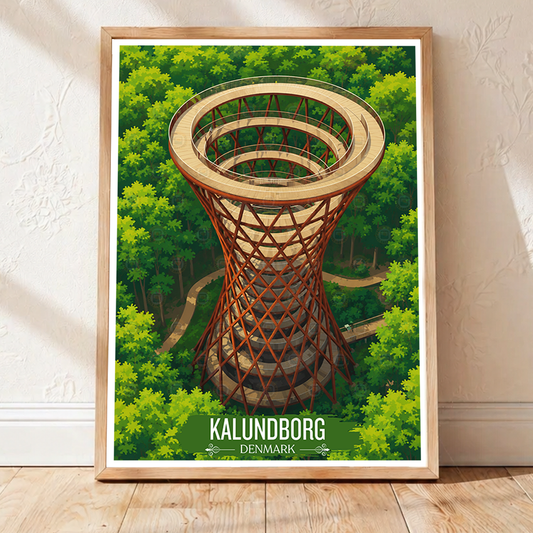 Kalundborg - Denmark - Travel Poster Vintage Style Wall Art Print - Art Print - Travel Art Poster