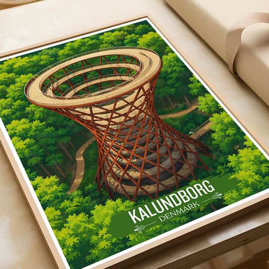 Kalundborg - Denmark - Travel Poster Vintage Style Wall Art Print - Art Print - Travel Art Poster