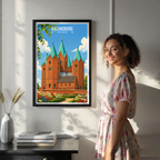 Kalundborg - Denmark - Travel Poster Vintage Style Wall Art Print