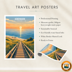 Kobenhavn - Denmark - Travel Poster Vintage Style Wall Art Print