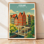 Legoland - Denmark - Travel Poster Vintage Style Wall Art Print