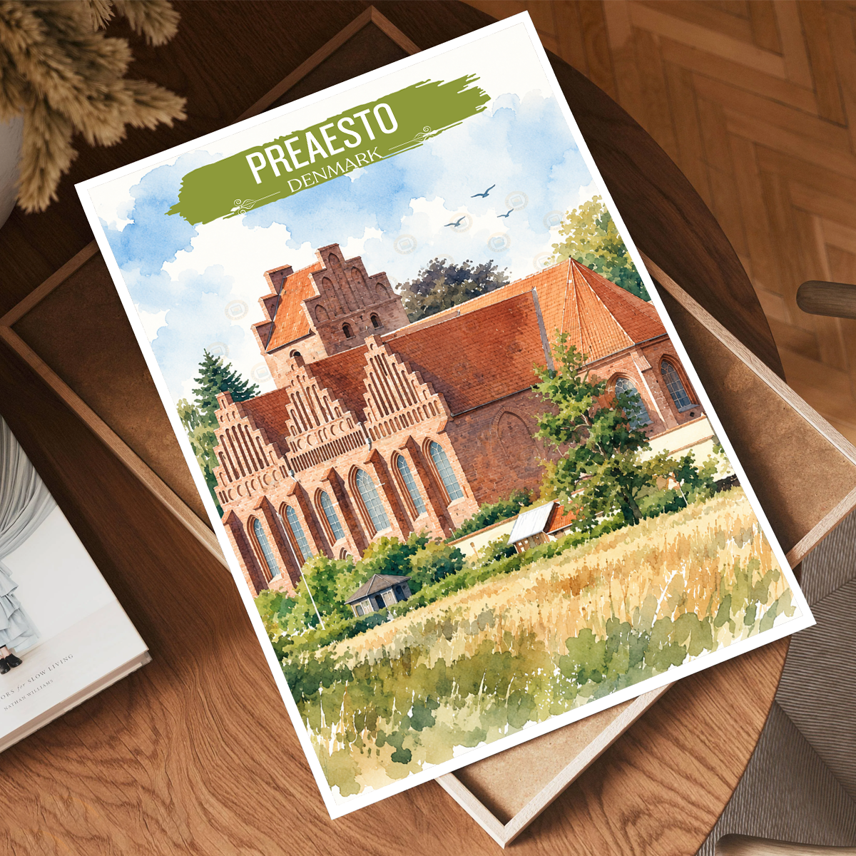 Praesto - Denmark - Travel Poster Vintage Style Wall Art Print - Art Print - Travel Art Poster