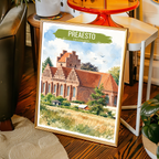 Praesto - Denmark - Travel Poster Vintage Style Wall Art Print - Art Print - Travel Art Poster