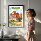 Praesto - Denmark - Travel Poster Vintage Style Wall Art Print - Art Print - Travel Art Poster