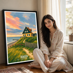 Skagen - Denmark - Travel Poster Vintage Style Wall Art Print - Art Print - Travel Art Poster