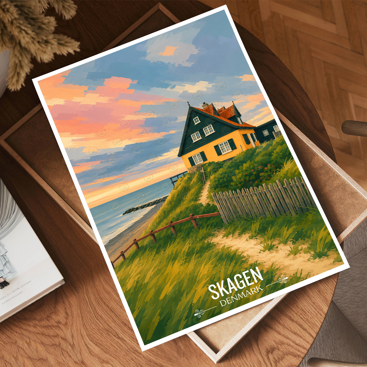 Skagen - Denmark - Travel Poster Vintage Style Wall Art Print - Art Print - Travel Art Poster