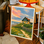 Skagen - Denmark - Travel Poster Vintage Style Wall Art Print - Art Print - Travel Art Poster