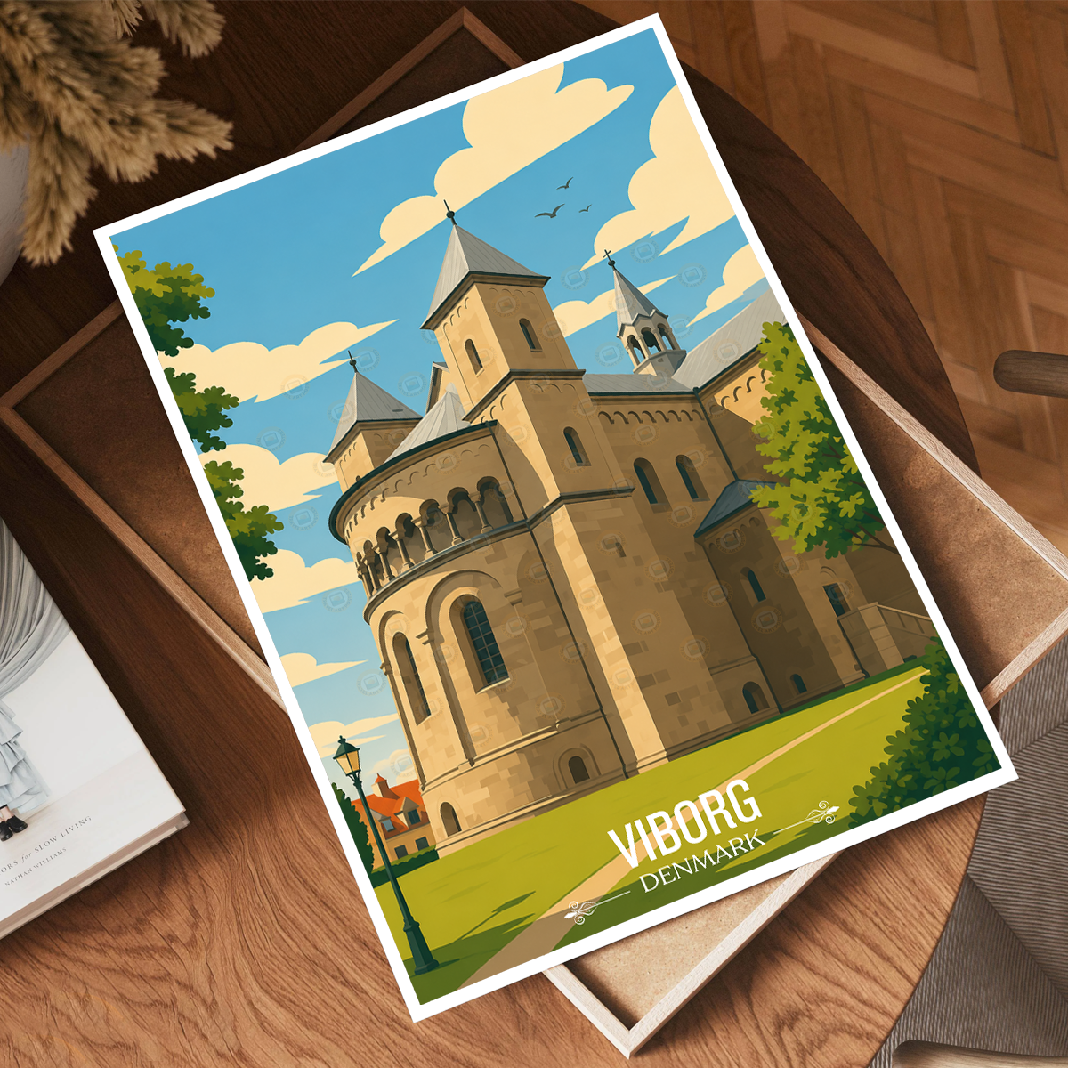Viborg - Denmark - Travel Poster Vintage Style Wall Art Print - Art Print - Travel Art Poster