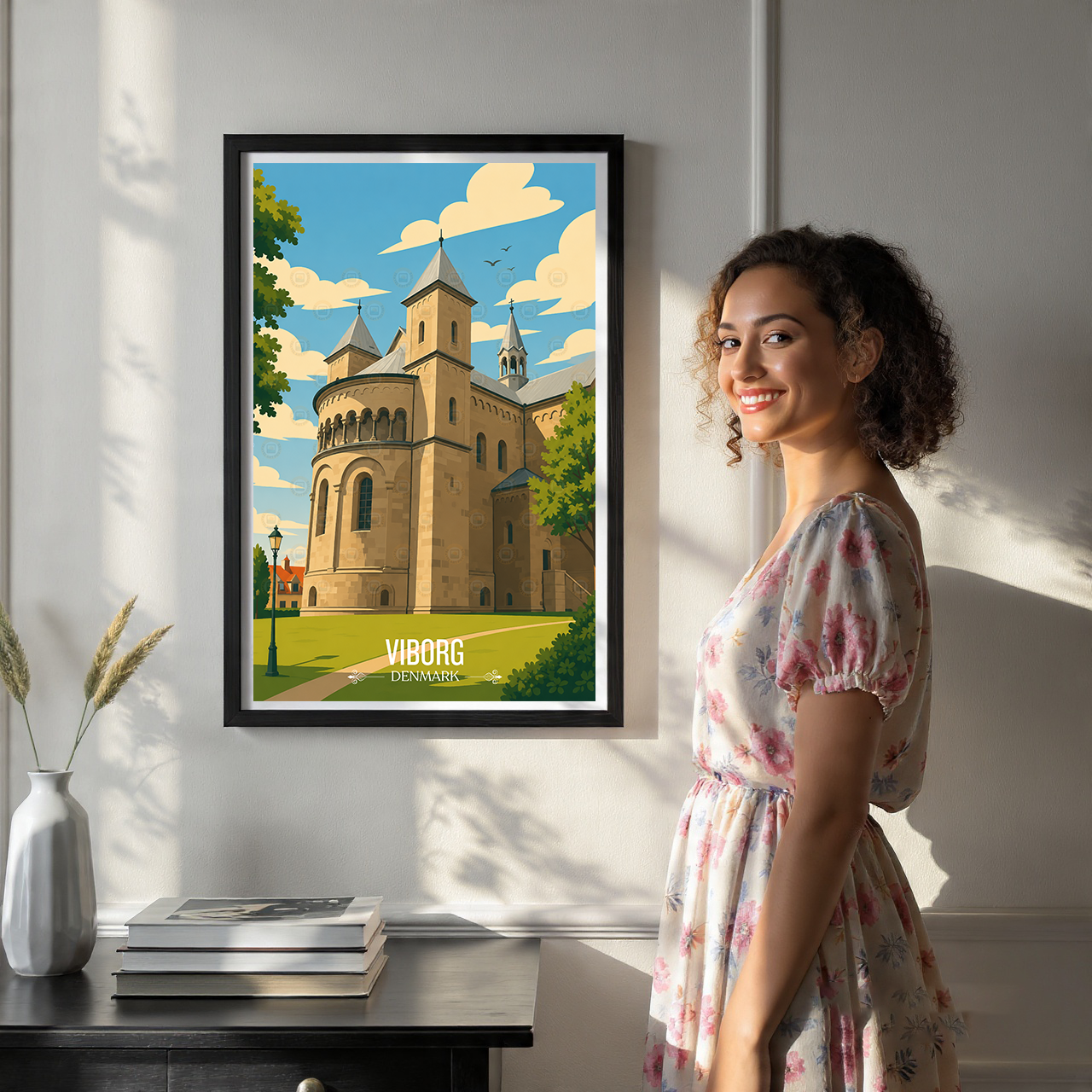 Viborg - Denmark - Travel Poster Vintage Style Wall Art Print - Art Print - Travel Art Poster