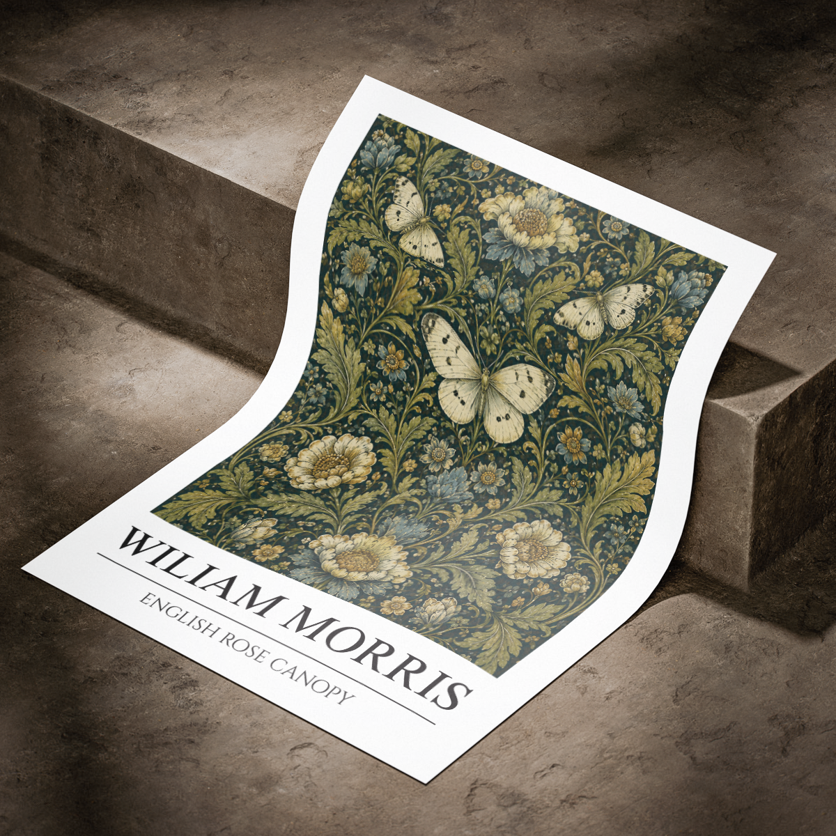 English Rose Canopy - William Morris - Wall Deco Poster Print - Art Print - Travel Art Poster
