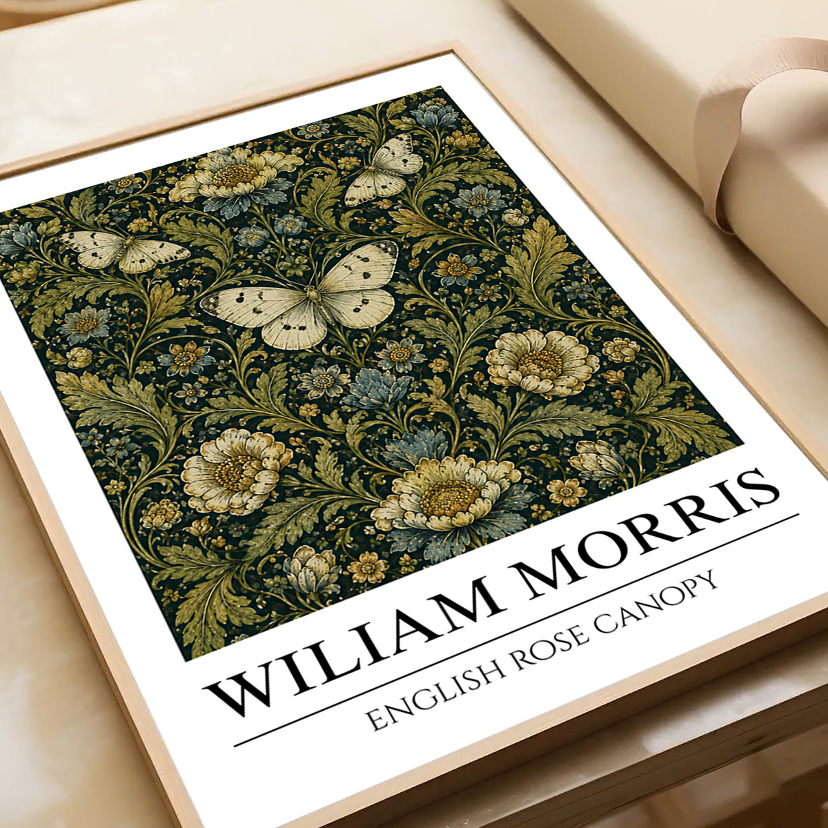 English Rose Canopy - William Morris - Wall Deco Poster Print - Art Print - Travel Art Poster