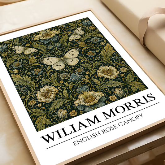 English Rose Canopy - William Morris - Wall Deco Poster Print - Art Print - Travel Art Poster