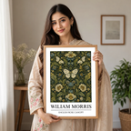 English Rose Canopy - William Morris - Wall Deco Poster Print - Art Print - Travel Art Poster