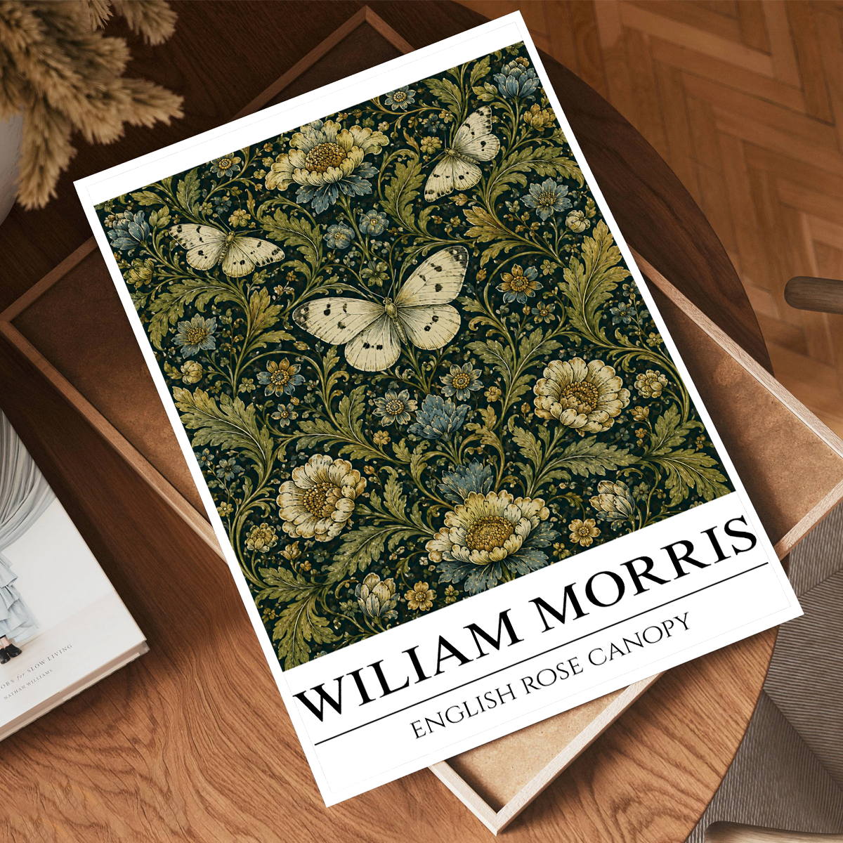 English Rose Canopy - William Morris - Wall Deco Poster Print - Art Print - Travel Art Poster