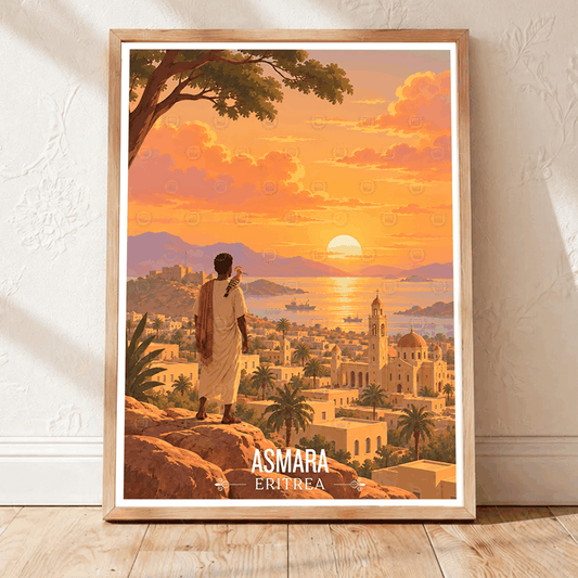 Asmara - Eritrea - Travel Wall Art Deco Poster Print | Modern Style - Travel Art Poster Print