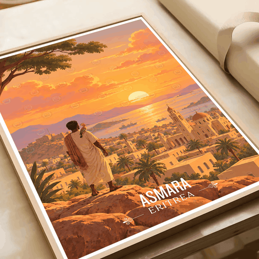 Asmara - Eritrea - Travel Wall Art Deco Poster Print | Modern Style - Travel Art Poster Print